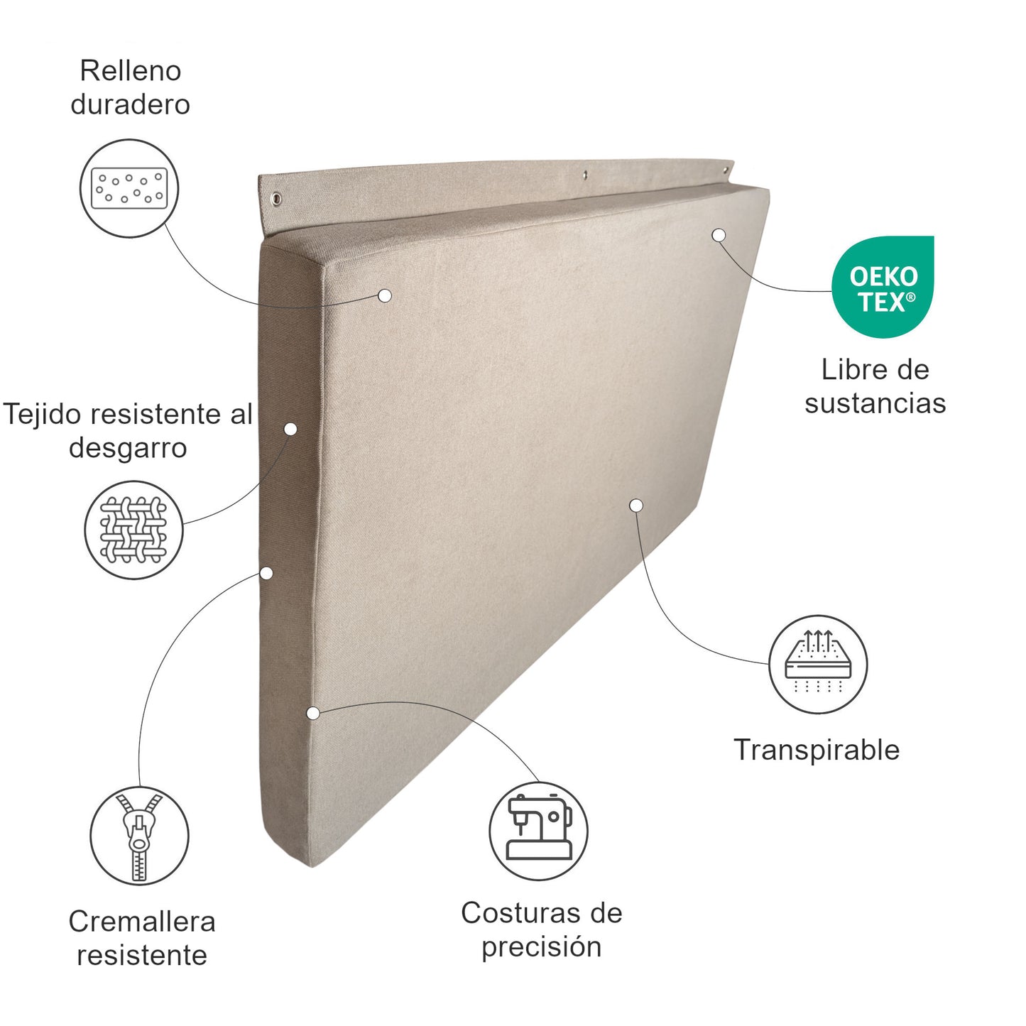 Cojín de pared para colgar - Interior