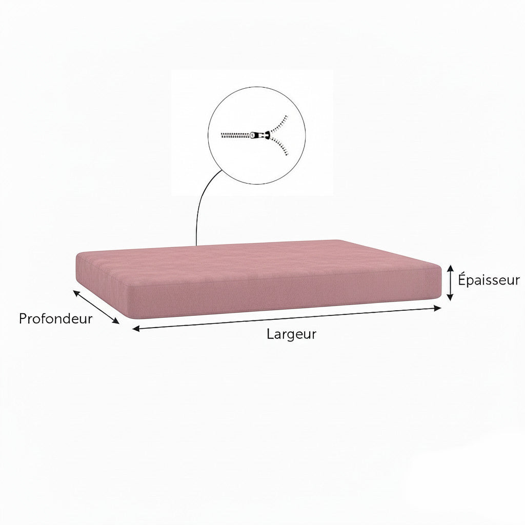 Dimensions du coussin pour chien d'extérieur