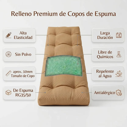 Cojín para banco de exterior a medida con acolchado - Características