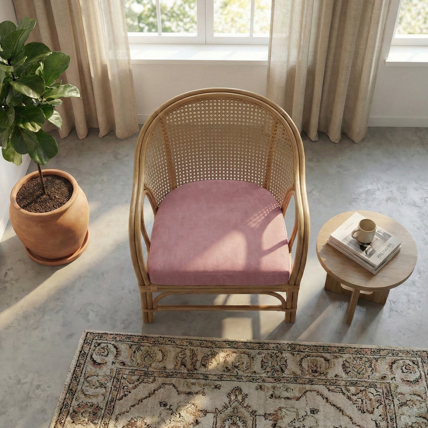 Halbrundes Lounge Sitzkissen - Indoor
