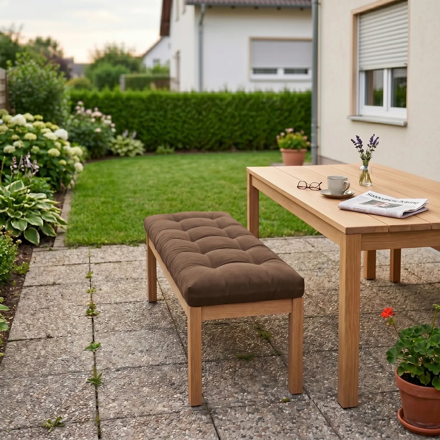 Braun Outdoor Bankauflage nach Mass