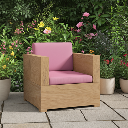 Outdoor Lounge Sitzkissen mit Rückenlehne nach mass