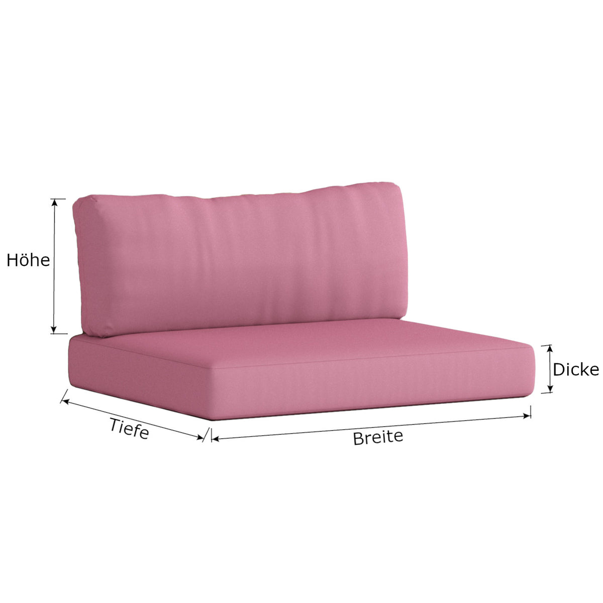 Cojín de asiento con respaldo de cojín mullido