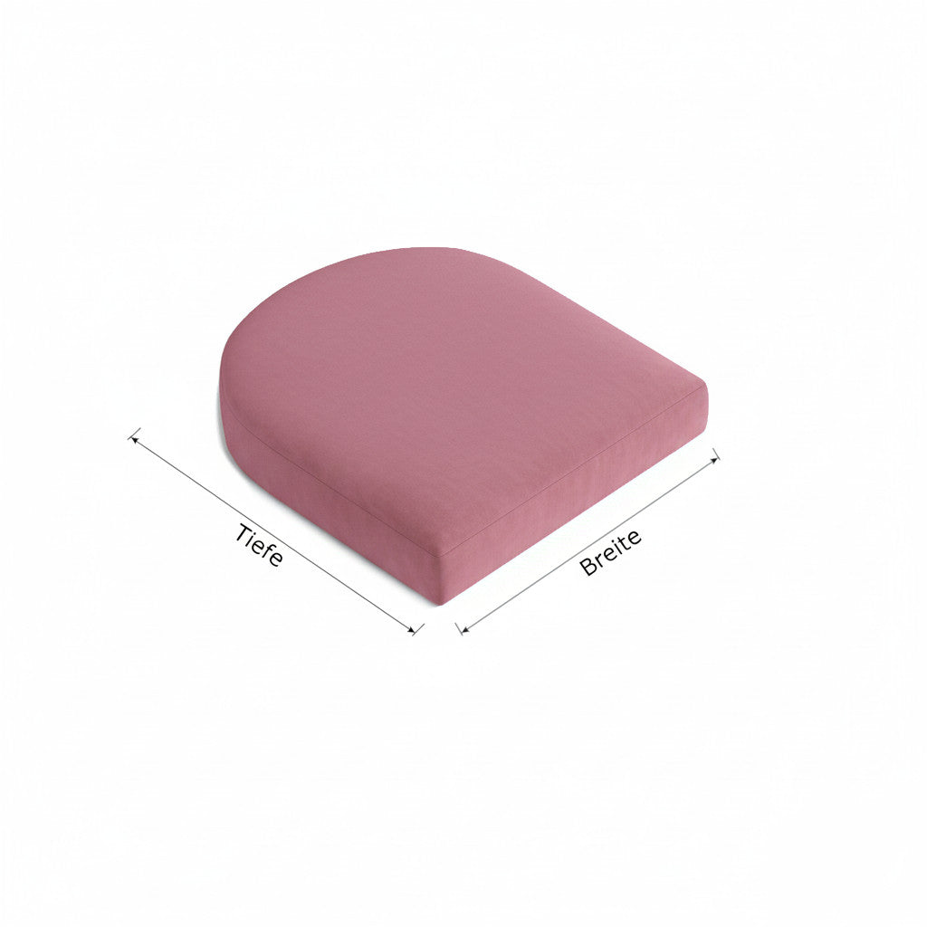 Cojín de asiento semicircular