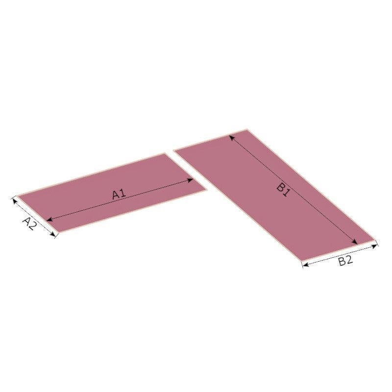 Cojín para banco esquinero en 2 piezas - Exterior